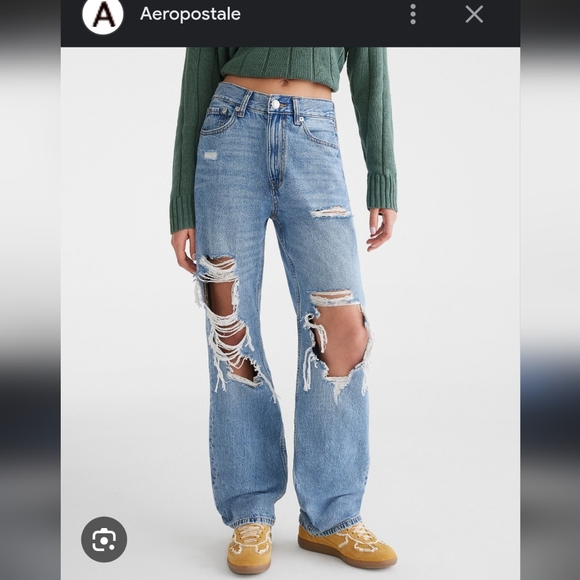 Aeropostale Denim - Aeropostale high rise 90s baggy jeans